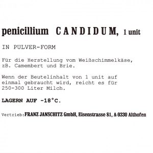 Weißschimmelkultur