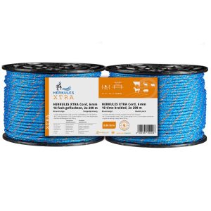 Herkules XTra Cord 6mm, Doppelpackung, 16-fach geflochten. 2 x 200m